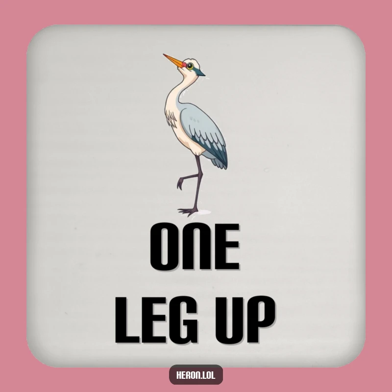 Cute Heron Bird Coaster: Protect Surfaces with Natural Charm Gift