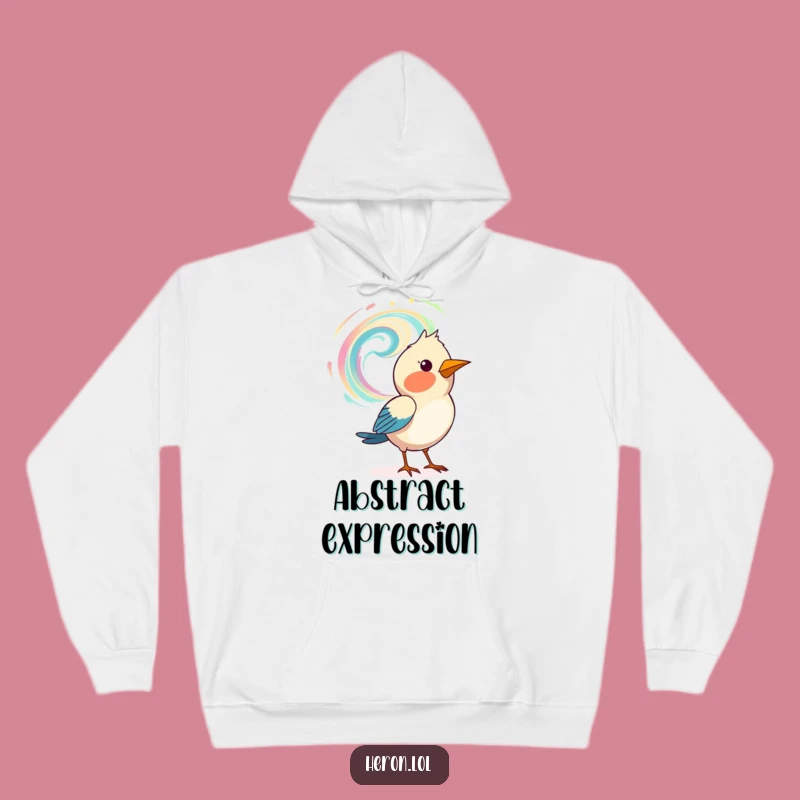 Funny Art Bird Hoodie: Cozy Painter Bird Wear, Ideal Funny Gift