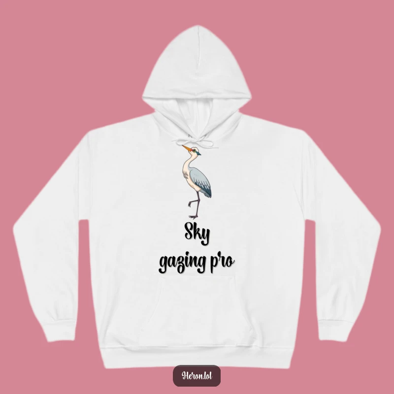 Cozy Cute Heron Bird Hoodie: Embrace Your Daydreams in Comfort Gift