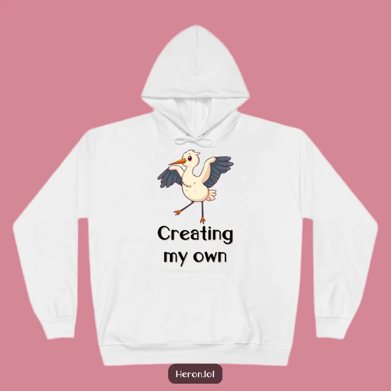 Funny Chubby Heron Hoodie: Cozy Comfort, Perfect Gift