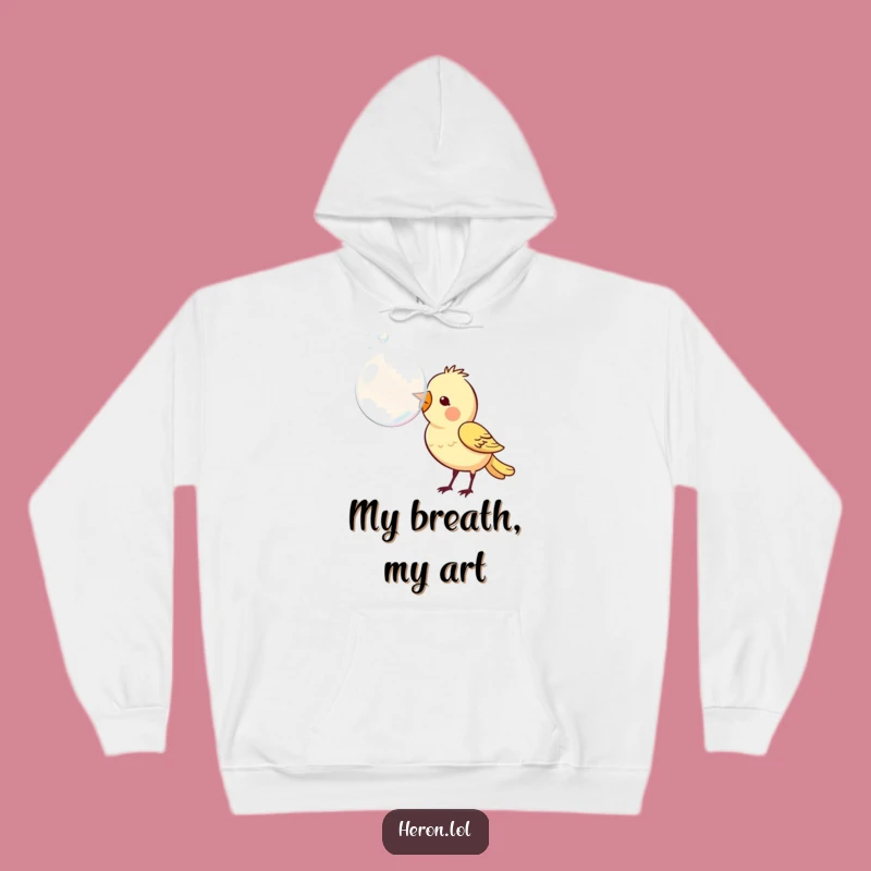 Funny Bird Bubble Hoodie: Stay Cozy with This Cheerful Avian Design