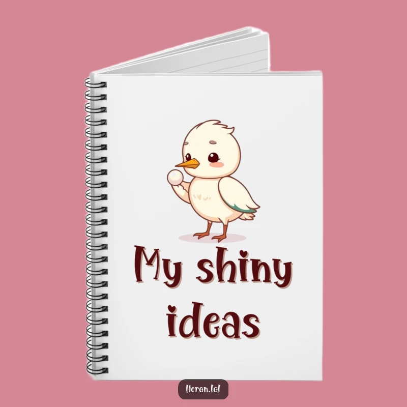 Funny Shy Heron Notebook: Jot Down Gentle Thoughts
