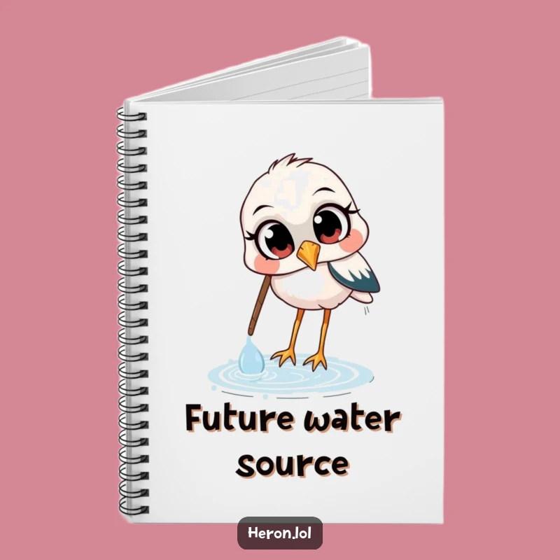 Funny Heron Notebook: Capture Ideas - Curious Bird Journal Gift