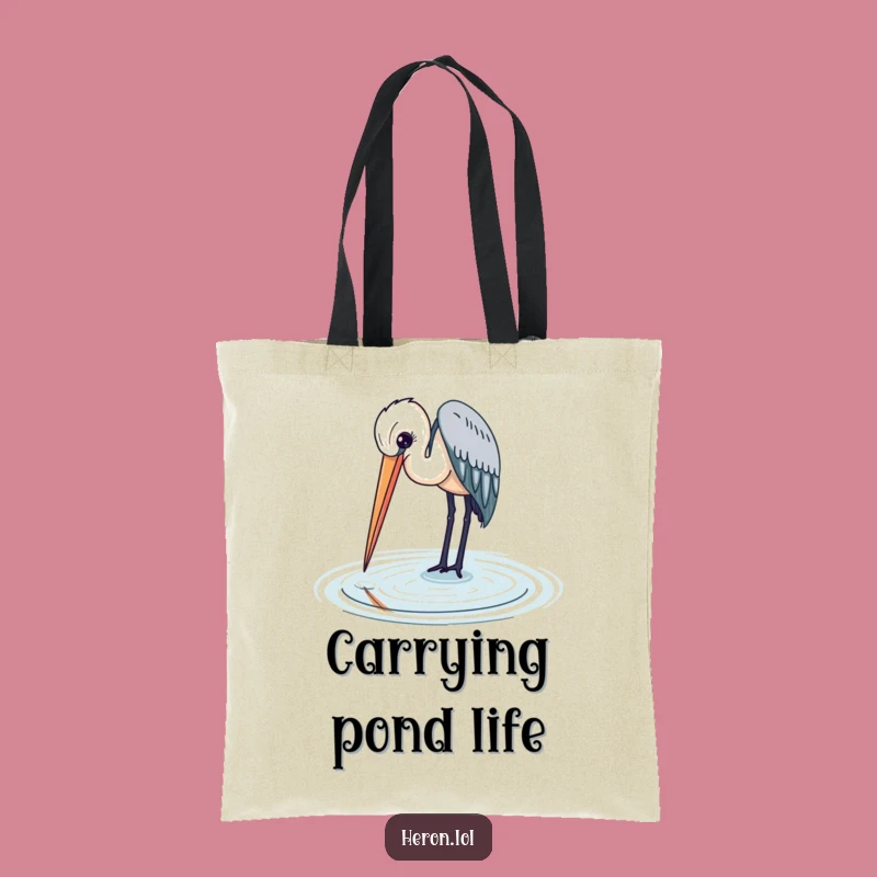 Elegant Heron Bird Tote Bag: Carry Nature's Beauty with You Gift